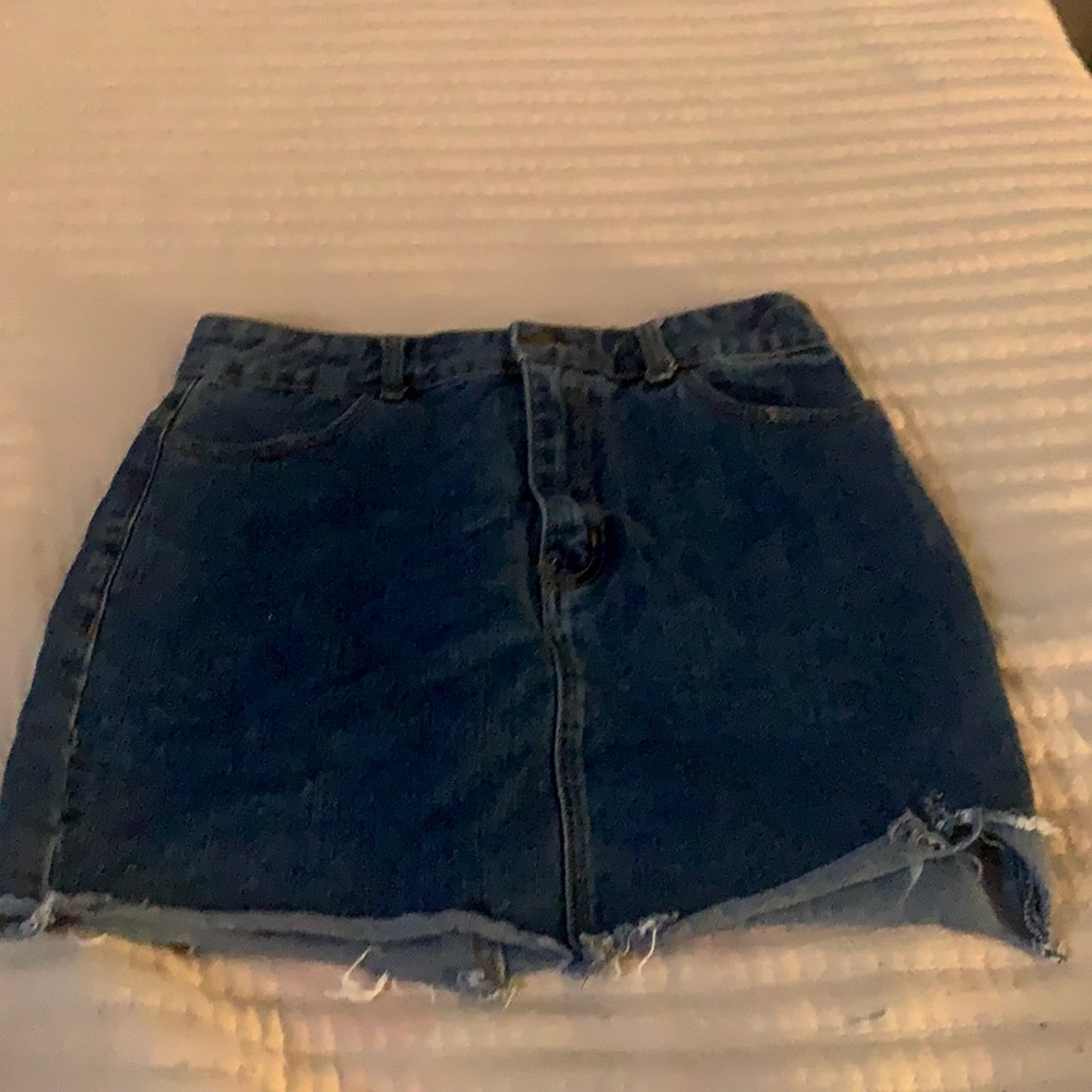 forever 21 jeans skirt